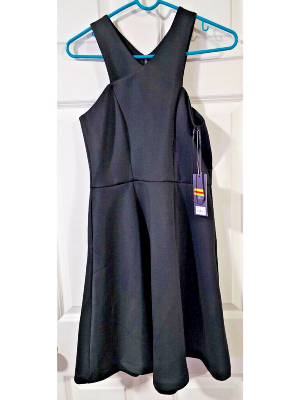 Jennifer Lopez Black dress Sunset Blues NWT! Size 4 Must See!!-